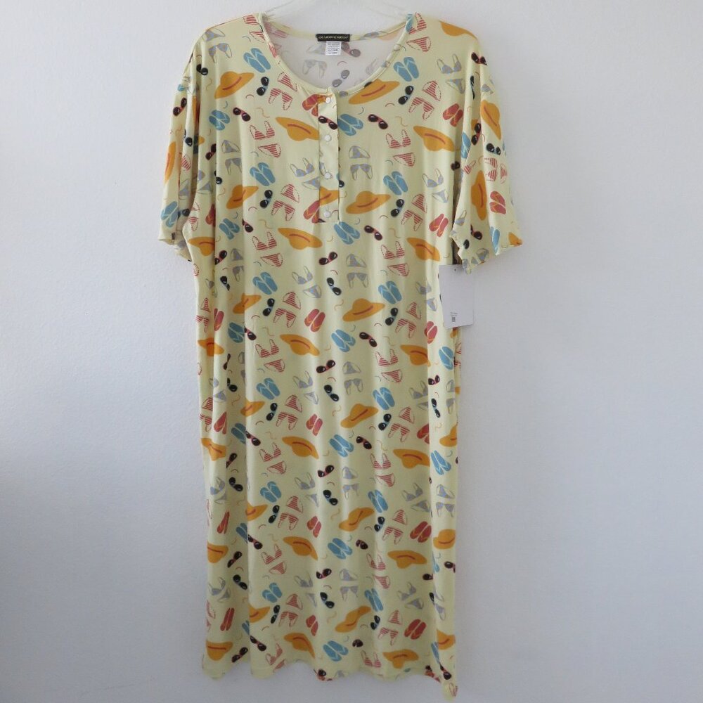 (#U-2) Not a morning person PJ gown plus size one size